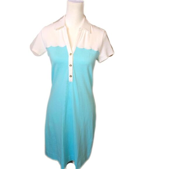 Lilly Pulitzer NWT Tonda Polo Dress Blue Ibiza, Small - Picture 1 of 12